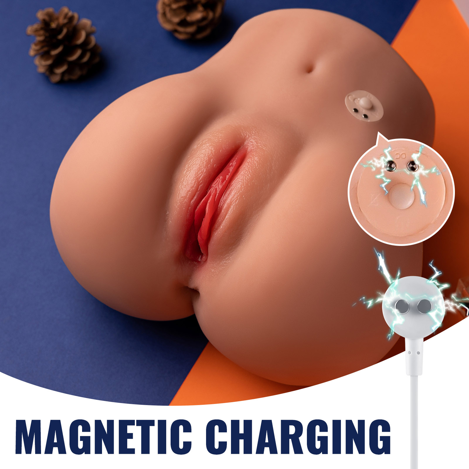 Roberta - Roberta Vibrating Butt - Coffee Color-SQ-MA50088V-X9940K - Image 5